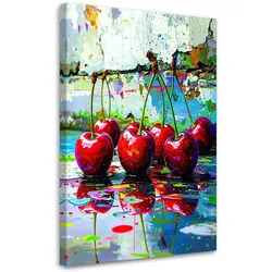 LEINWANDBILD Kirschen Obst 70x100cm