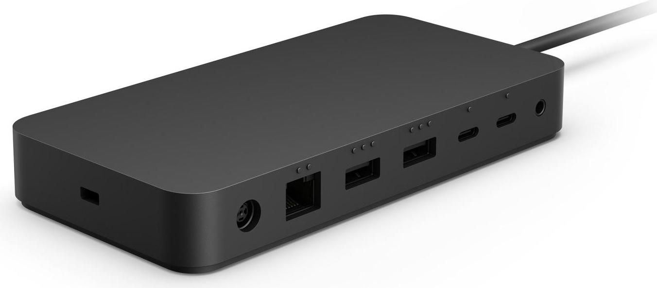 Microsoft Surface Thunderbolt 4 Dock, Kabelgebunden, Thunderbolt 4, 2500 Mbit/s, Schwarz, Kensington, Microsoft