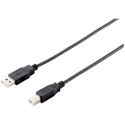 Equip USB-Kabel USB 2.0 USB-A Stecker, USB-B Stecker 5.00 m Schwarz doppelt geschirmt 128862