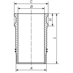 Zylinderlaufbuchse MAHLE 061 LW 00100 001