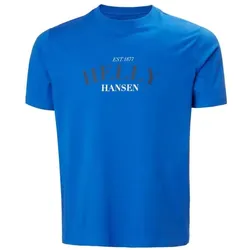 Helly Hansen, Herren, Funktionsshirt, T-Shirt Men Core Graphic T 2.0 Cobalt 2.0 Size M (M), Blau