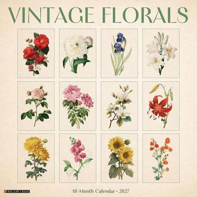 Vintage Florals 12 X 12 Wall Calendar