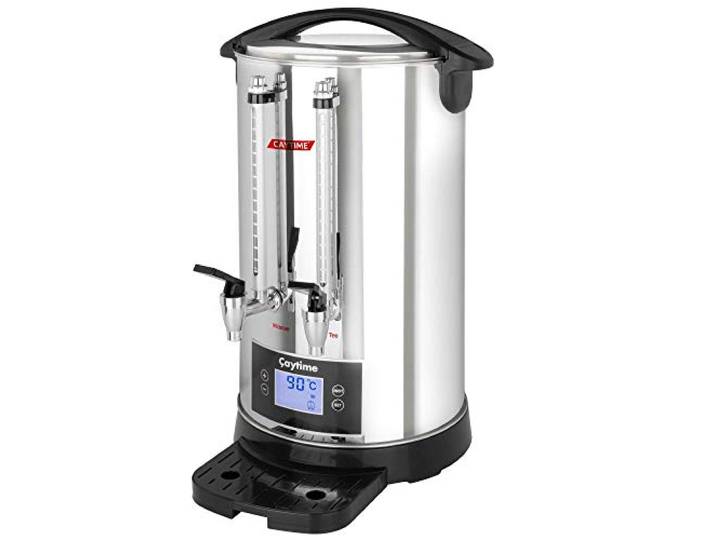 Caytime Teemaschine D6 - Digitaler Teeautomat, isoliert mit Doppelwand - Samowar, Semaver 6 Liter