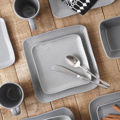 Stone Lain Olivia Stoneware Weave Stoneware Dish Set, 4 Count