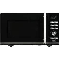 KHG Mikrowelle  MW-23.1GS , schwarz , Metall,Kunststoff,Glas , Maße (cm): B: 48,3 H: 28,1 T: 39.5