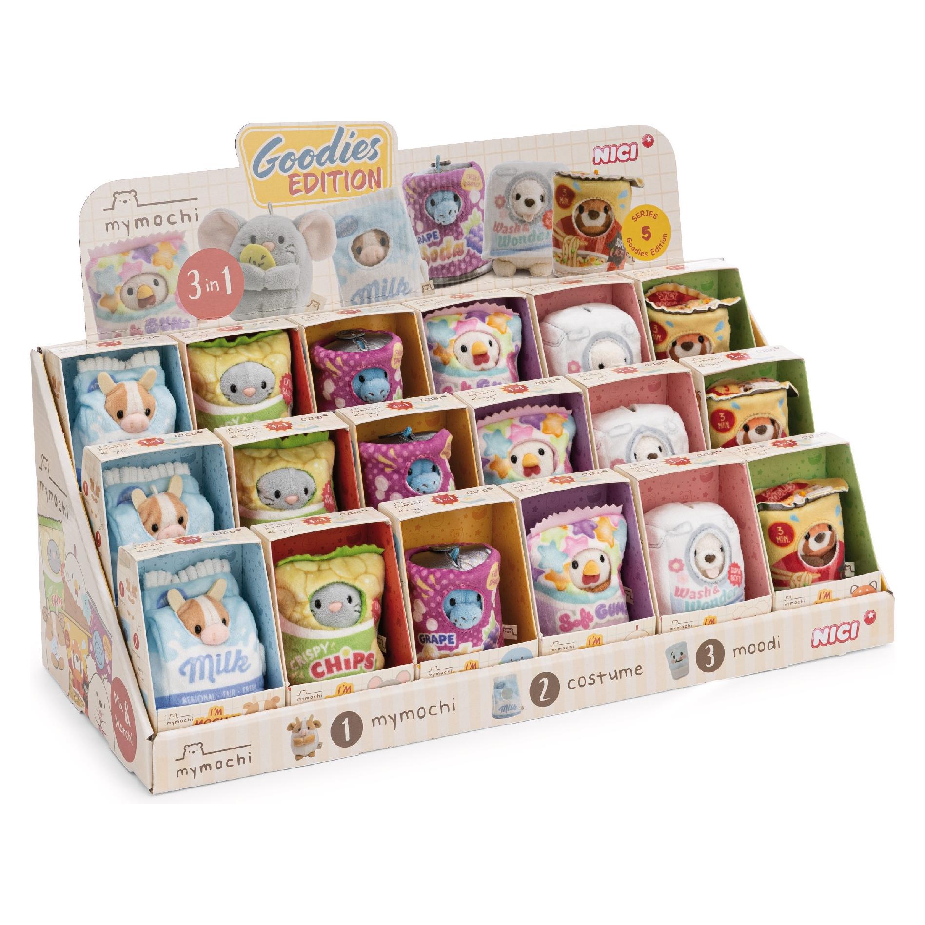 NICI Sortiment Kuscheltier mymochi 8cm in Ges (34 cm) (67486222)