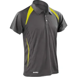 SPIRO Herren Team Polo S177M grey/lime S