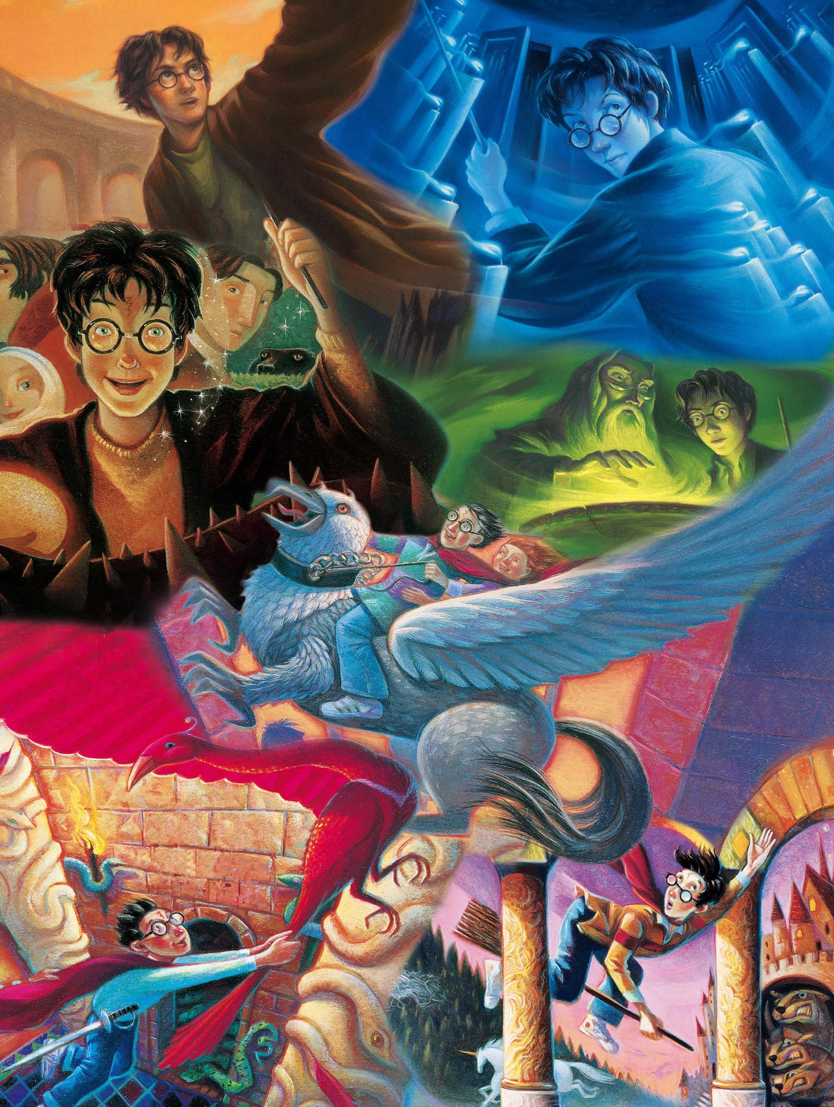 New York Puzzle Company Harry Potter Puzzel - Mix van afbeeldingen - 1500 stukjes