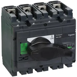 Schneider Electric 31107 Lasttrennschalter ComPact INS250 4P 250A Festeinbau mit schwarzem Drehantrieb