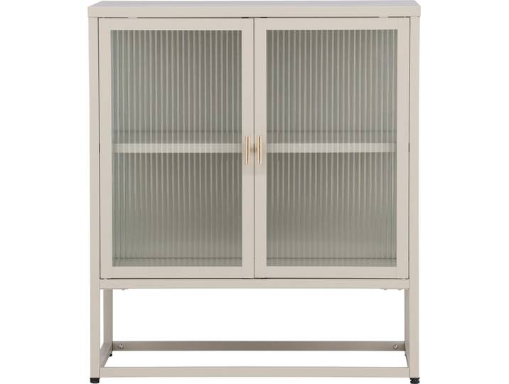 Garis buffet 2 portes vitrées beige.