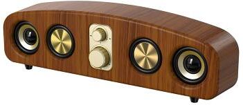 LightInthebox Wireless connected speakers, portable speakers, loud stereo and subwoofer, vintage portable speakers, radios, home computers, desktop wireless speakers, parties, gifts (wood grain)