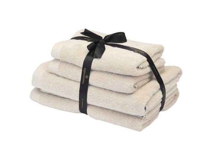 Aquanova Frottierset, Beige, Textil, 4-teilig, saugfähig, angenehm weich, Heimtextilien, Badtextilien, Handtücher