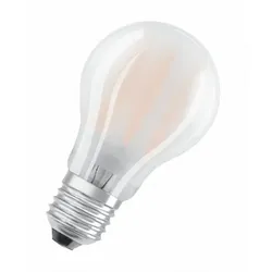 Osram LED Birne, matt E27/10 Watt/Energie D Glas Weiß