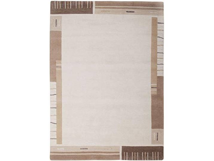 Teppich aus 90% Schurwolle / 10% Viskose; handgeknüpft Größe: 40 x 60 cm; Farbe: Beige Florrfäden: ca. 96000 THEKO die markenteppiche - KAILASH