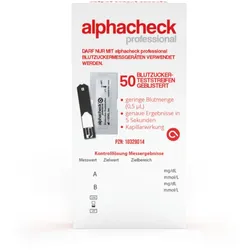 Alphacheck Professional Teststreifen - Geblistert 50 ST