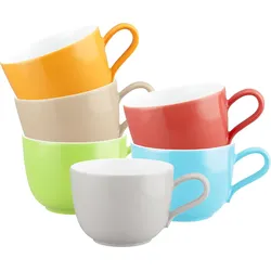 Seltmann Weiden Kaffeetassen Liberty Pure Colors 260 ml 6er Set