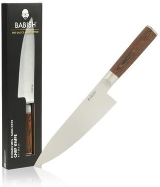 Babish High Carbon 1.4116 German Steel Full Tang 8-Inch Chef Knife - for Chopping, Slicing, Dicing & Everyday Prep