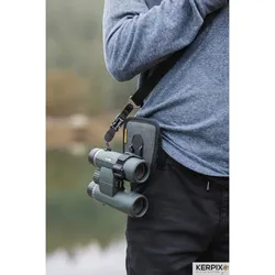 COTTON CARRIER Holster G3 mit Fernglashalter für 1 Fernglas grau