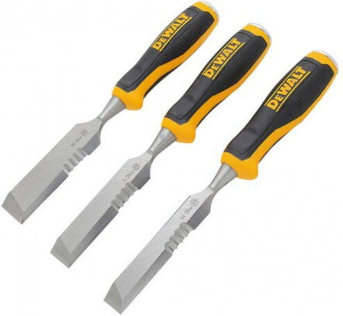 DeWALT DWHT0-16148 Jeu de ciseaux a bois 3 pcs, 18-25-32 mm
