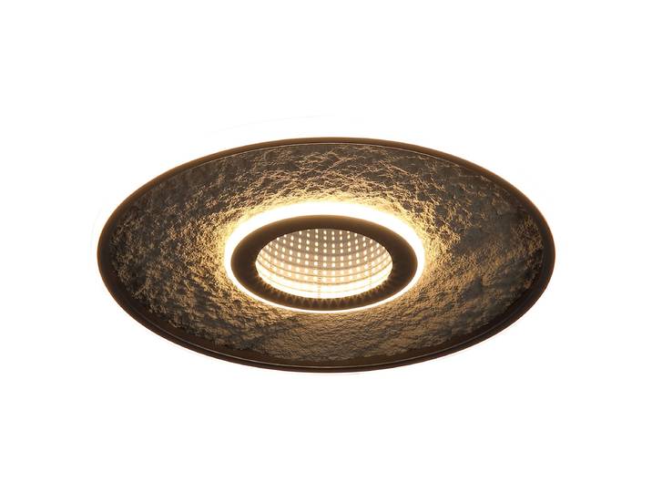LED-Deckenleuchte Typ A Ø 41cm Schwarz Stahl, lackiert Silikon LED LED-Platine