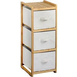 KESPER Regal mit 3 Boxen, Bambus, FSC, 29,5x33,5x87cm, braun, Bambus