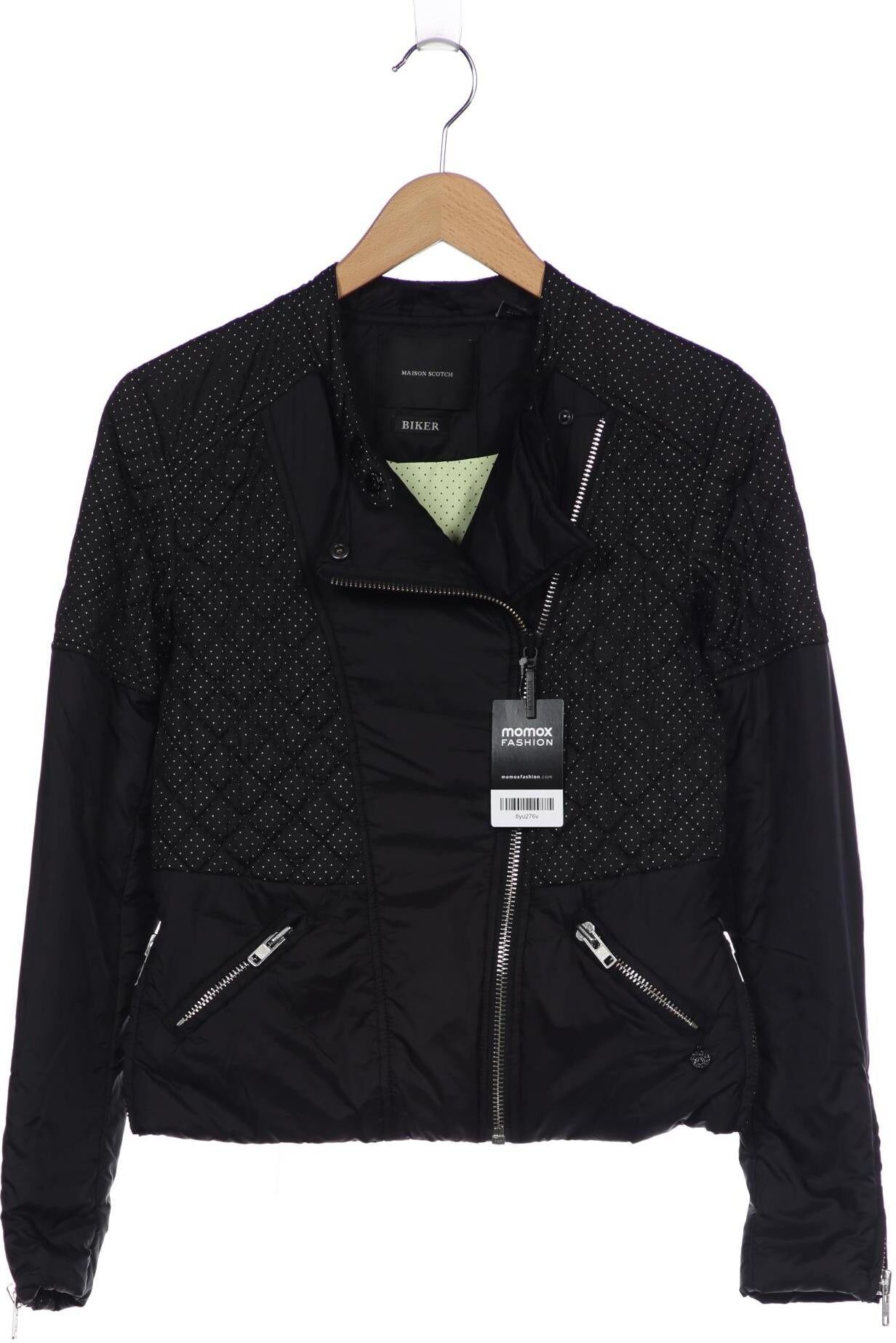 Maison Scotch Damen Jacke, Schwarz, Gr. EU 36 (Maison Scotch 1), Synthetik - Second Hand