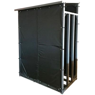 Schutzplane QUICK STAR, schwarz, B:130cm L:70cm, Polyester, Planen, für Kaminholzregal 130x70x185 cm