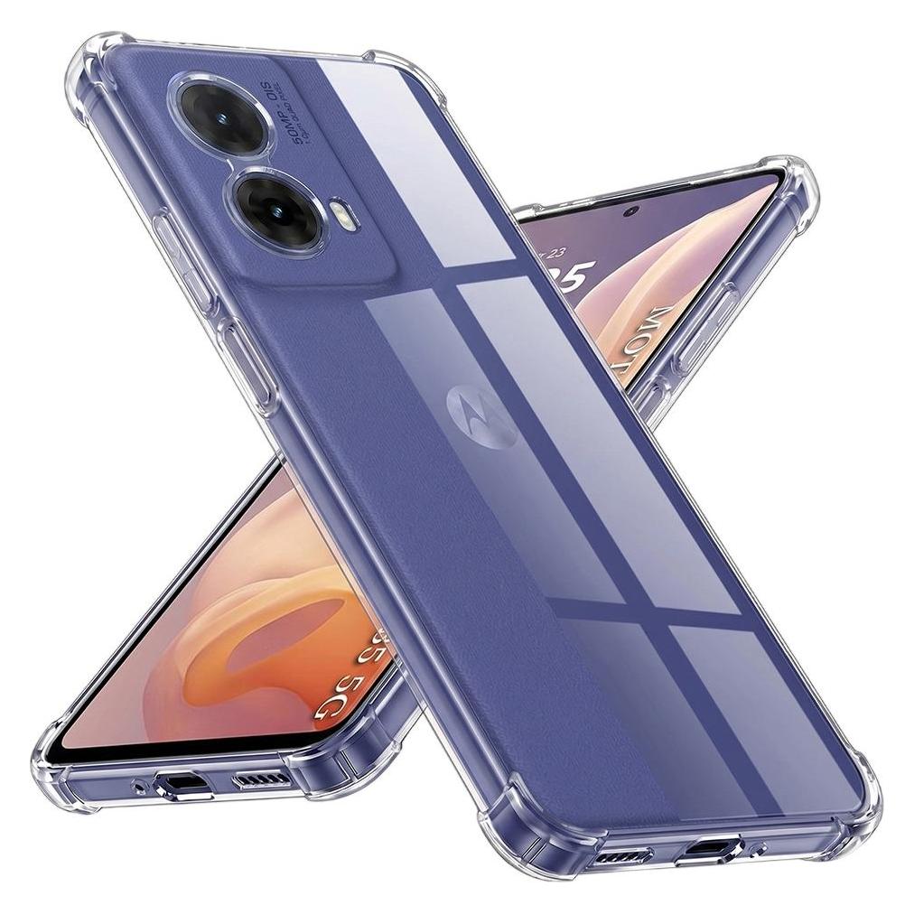 Techsuit - Shockproof Clear Silicone - Motorola Moto G85 - Clear (Motorola Moto G85) (56356699)