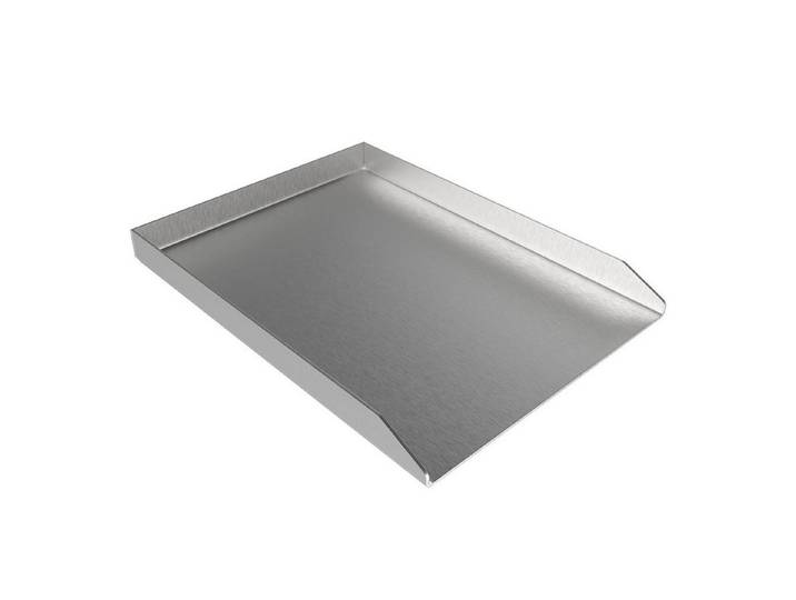 BURI Grillplatte 6x Plancha Edelstahlplatte 200×300×2 mm