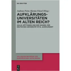 Aufklärungsuniversitäten im Alten Reich, Fachbücher von Andreas, Marian, Füssel, Pečar