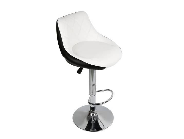 Lot de 2 Tabouret de Bar avec siège Bien rembourré 2 Design 2 Couleurs tabourets en Simili-Cuir réglable