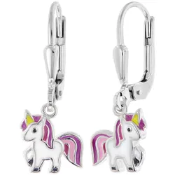 trendor 68349 Kinder-Ohrringe Silber 925 Einhorn Ohrhänger