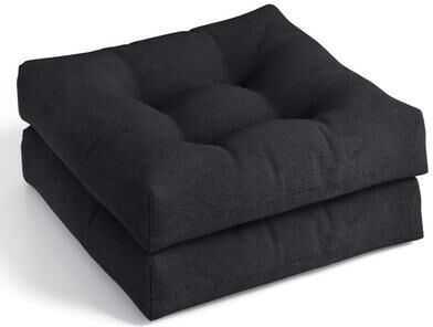 Costway 21 Inch x 21 Inch Patio Chair Seat Cushion Pads for Indoor and Outdoor-Black
