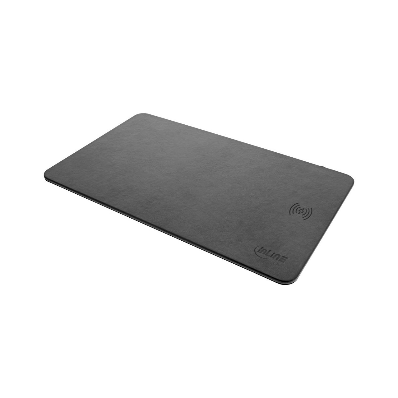 InLine Maus-Pad, Wireless Charging, 370x225x7mm, schwarz Qi