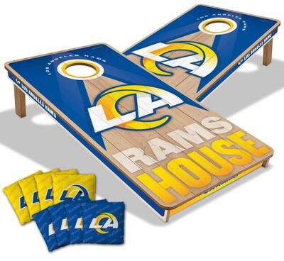 Skip's Garage Los Angeles Rams NFL 2x4 Professional Cornhole Board Set