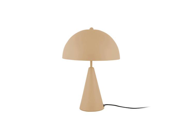 Leitmotiv Tischlampe Pilz Sublime Ø 25 cm, Beige, Metall, Rund, E14, 25x35x25 cm, Lampen & Leuchten, Innenbeleuchtung, Tischlampen