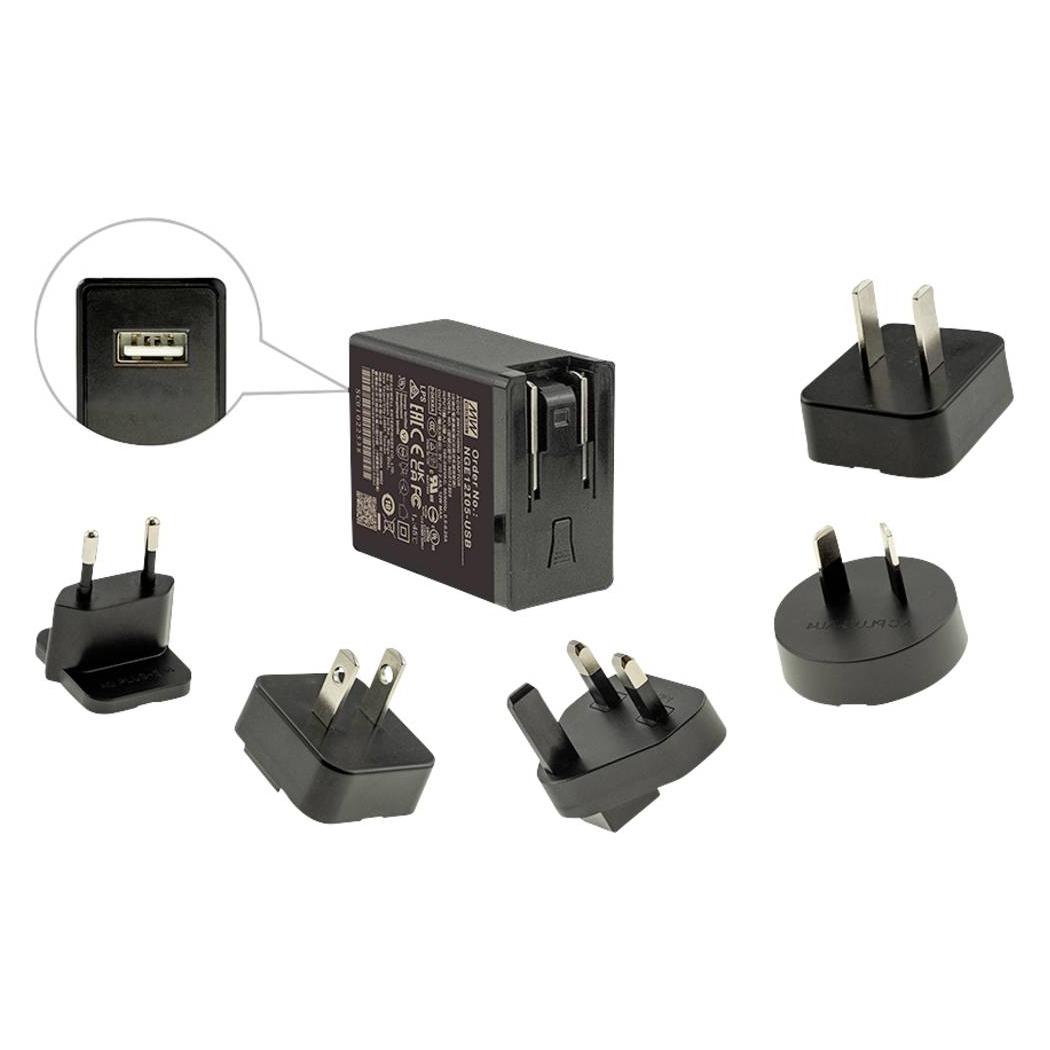 MeanWell Mean Well NGE12I05-USB Steckernetzteil, Festspannung (NGE12I05-USB)
