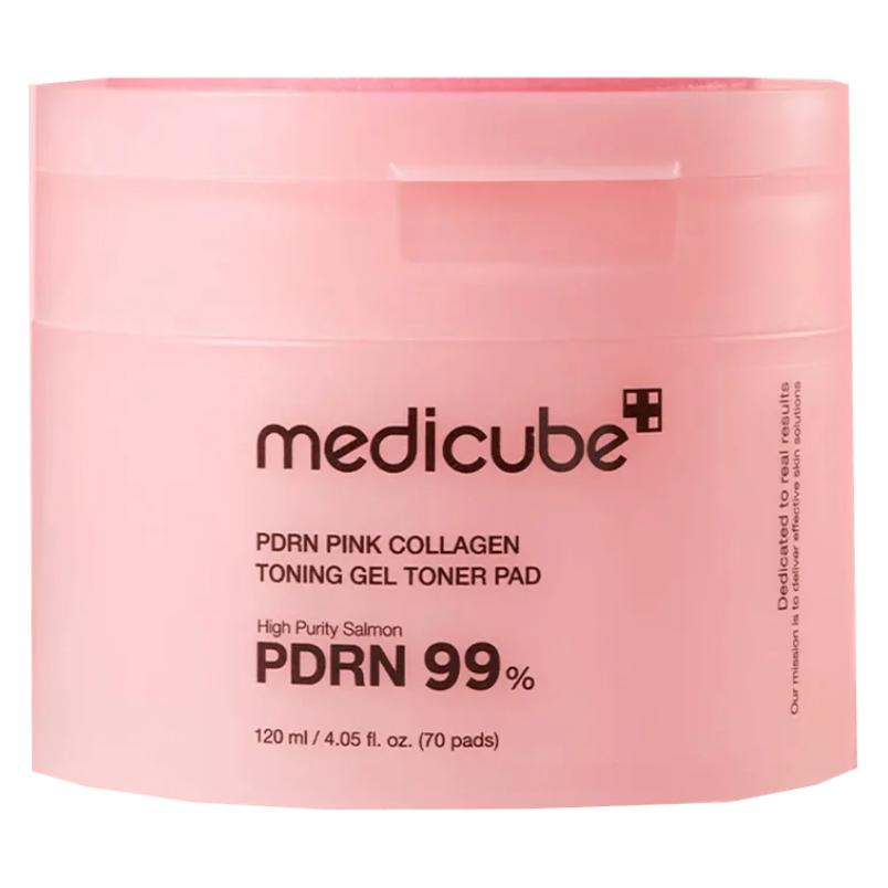 Medicube Lachs-DNA PDRN rosa Kollagen-Gel-Toner-Pads (120 ml) (Medicube)