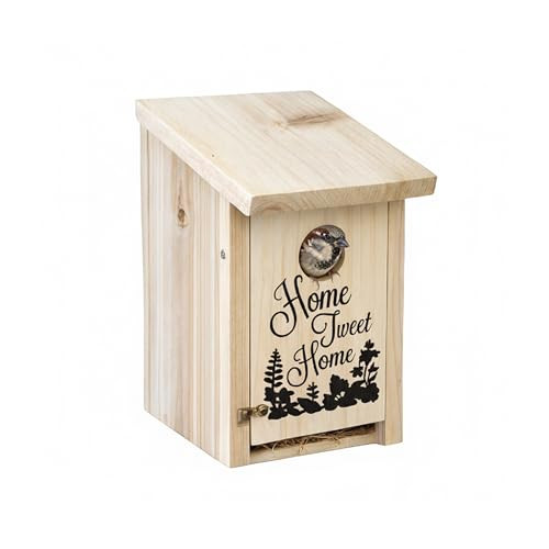 Relaxdays Vogelhuisje Home Tweet Home in zwart of bruin