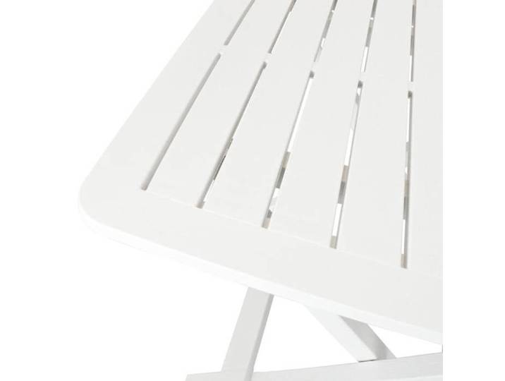 Ensemble de bistro pliable 3 pcs Plastique Blanc_2 ans garantie_23237