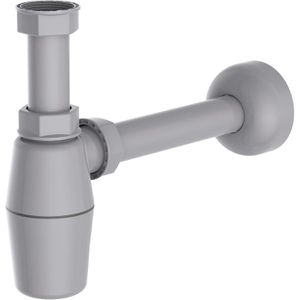 Kirchhoff Siphon ECO Tassensiphon für Waschbecken, 1 1/4 Zoll, Kunststoff, grau