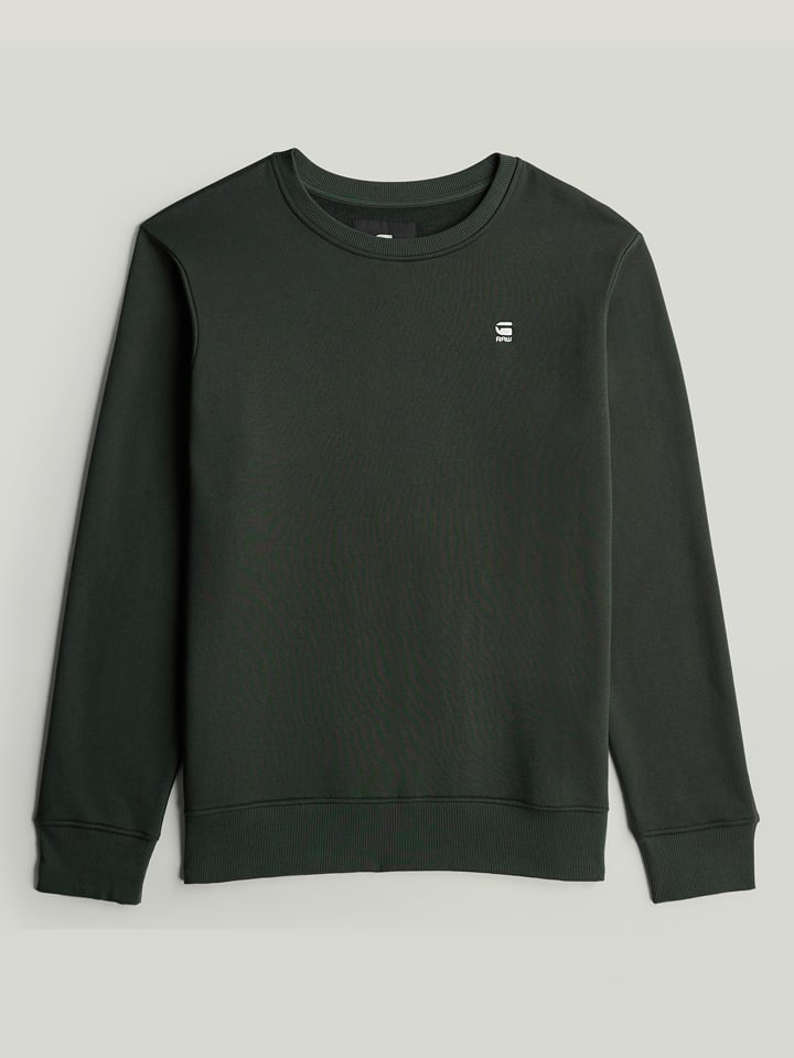 G-Star Sweatshirt in Dunkelgrün - S