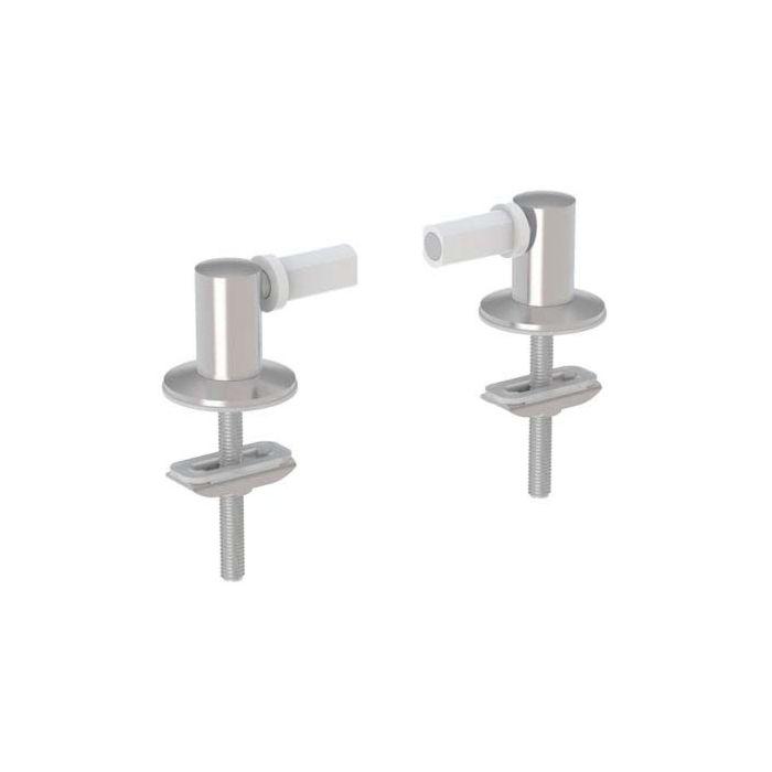 Geberit Scharniere 598018000 Befestigung von oben, verchromt, für WC-Sitz