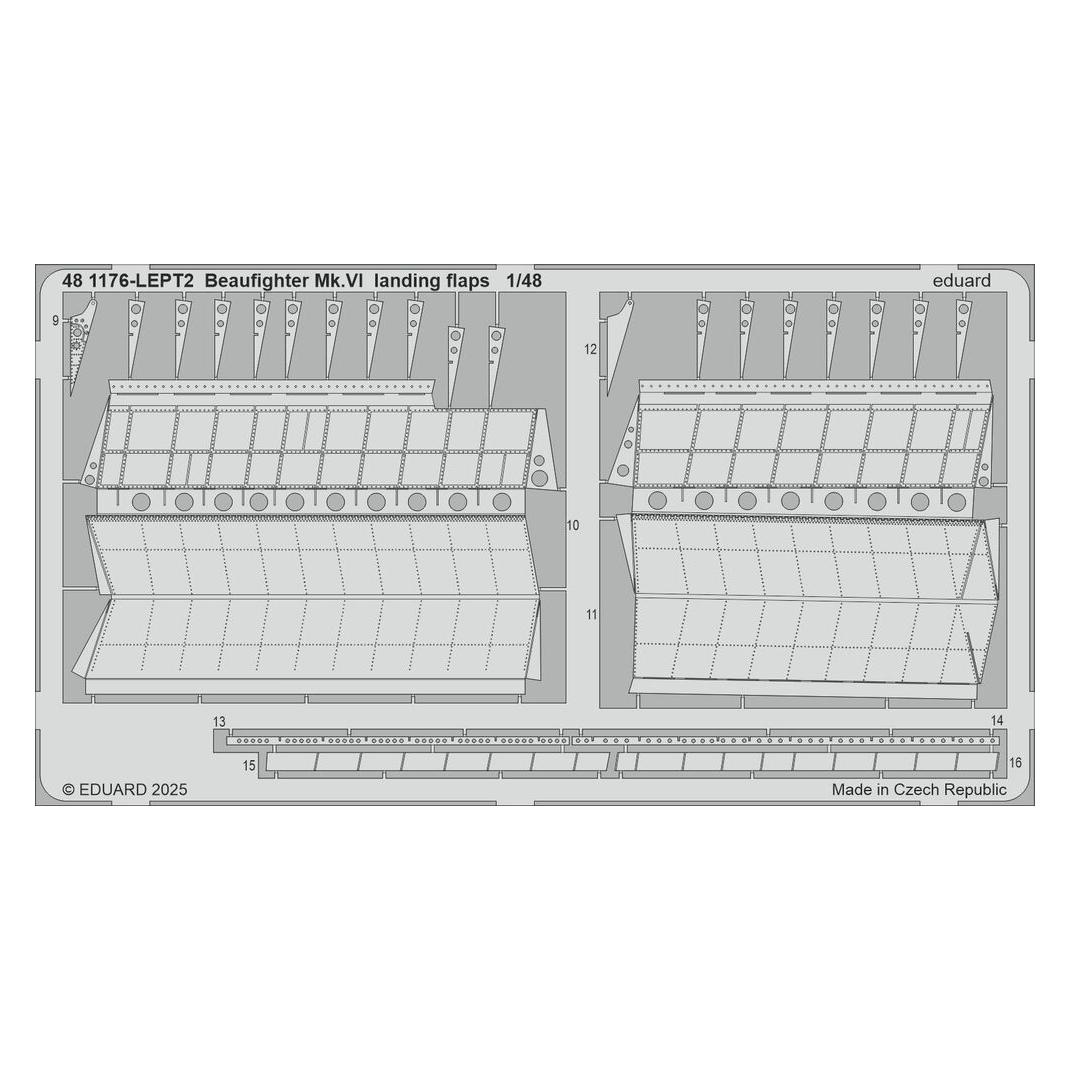 Eduard Beaufighter Mk.VI landing flaps for Revell (481176)