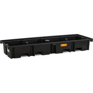 CEMO Auffangwanne 425/4e, 11263, aus Polyethylen, 242 x 88cm, unterfahrbar, 425 Liter