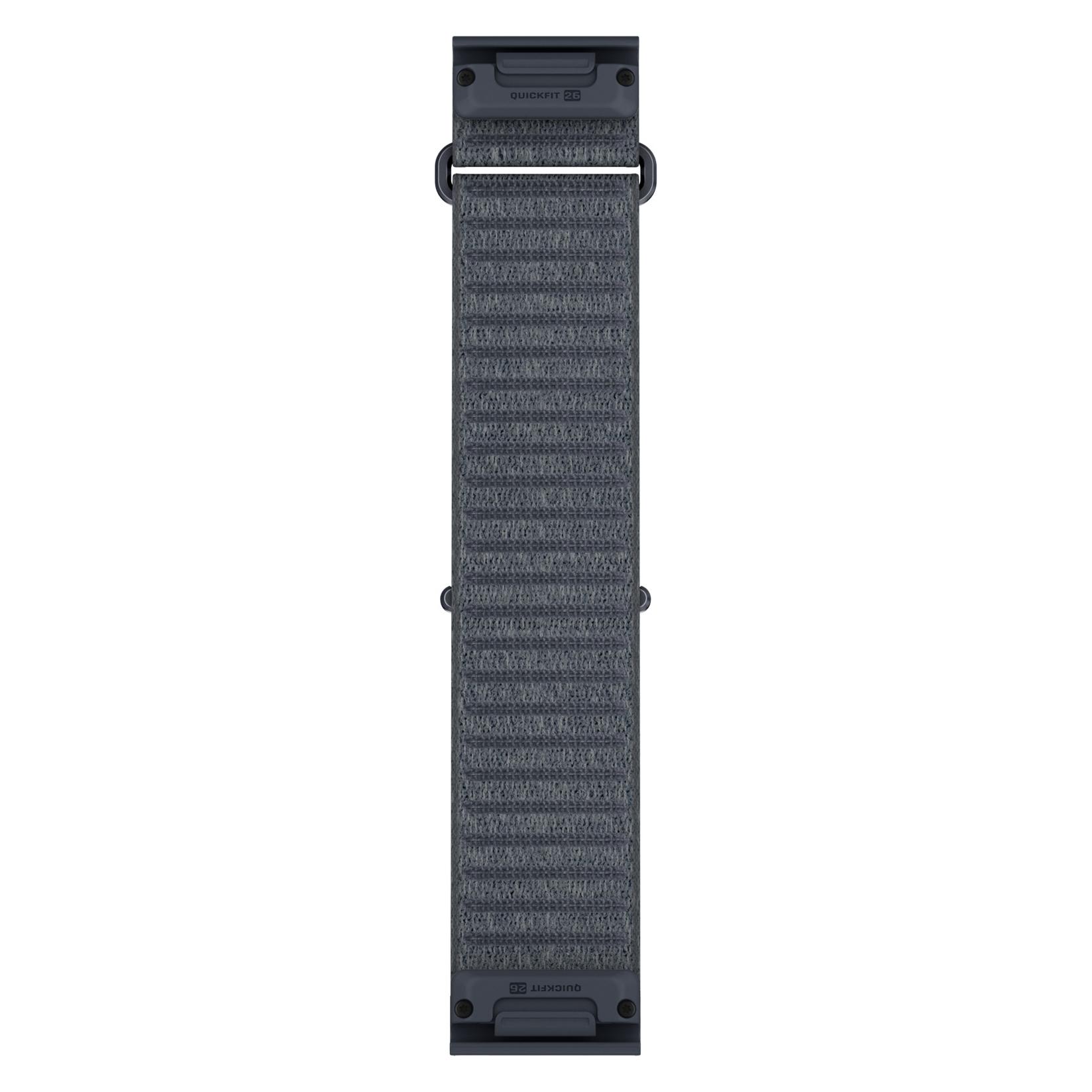 Garmin Textilarmband, Comfortfit, 26mm, kurz, blauer granit (26 mm, Textil) (010-14508-13)