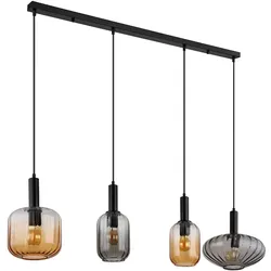 Pendelleuchte Hängelampe Esszimmerlampe 4-Flammig Glas Deckenleuchte Designlampe