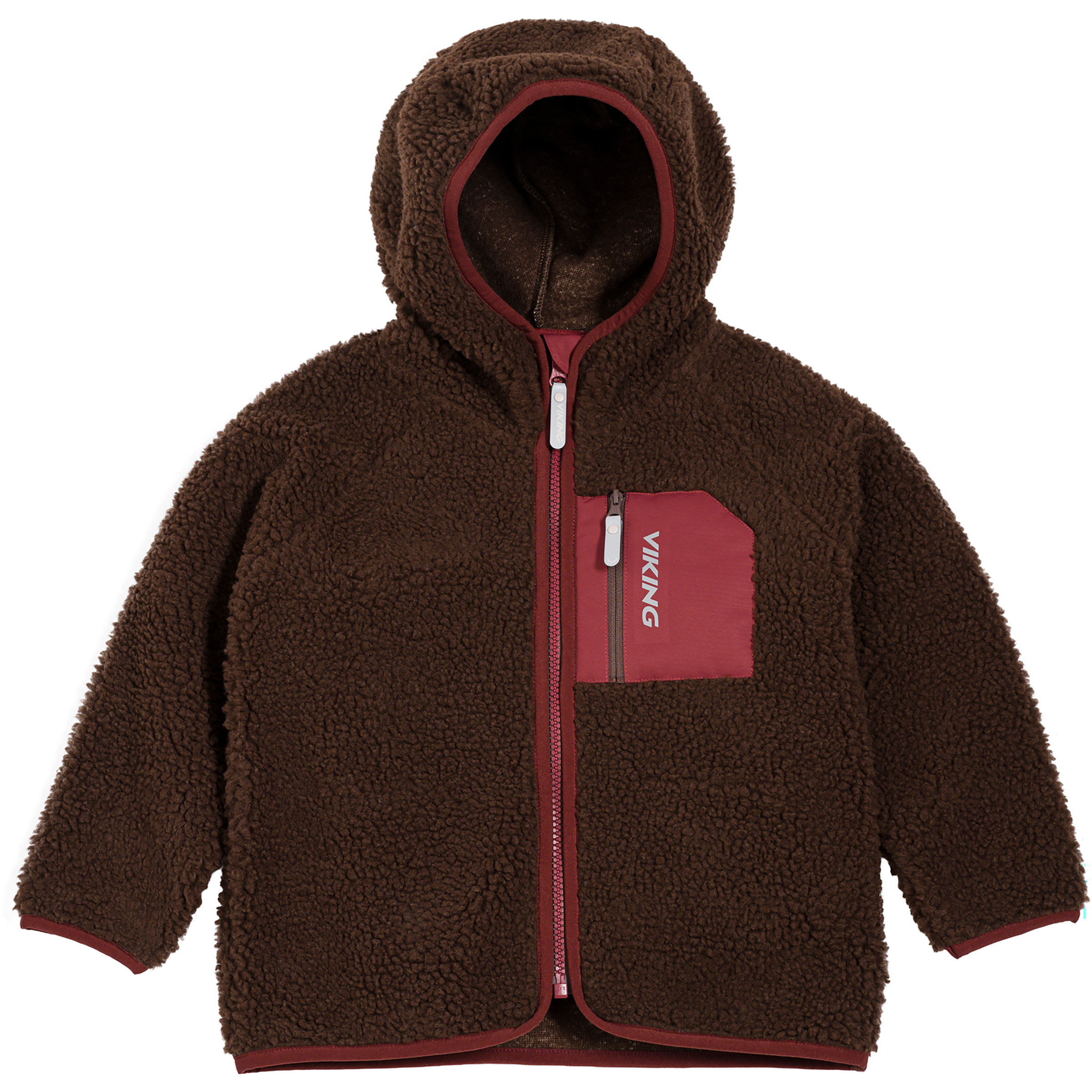 Viking Kenza X Viking Pile Kinder Fleecejacke braun Größe 122 Lifestyle Wasserdicht Primaloft