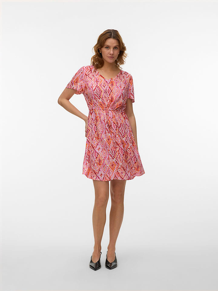 Vero Moda Kleid in Pink/ Orange - M