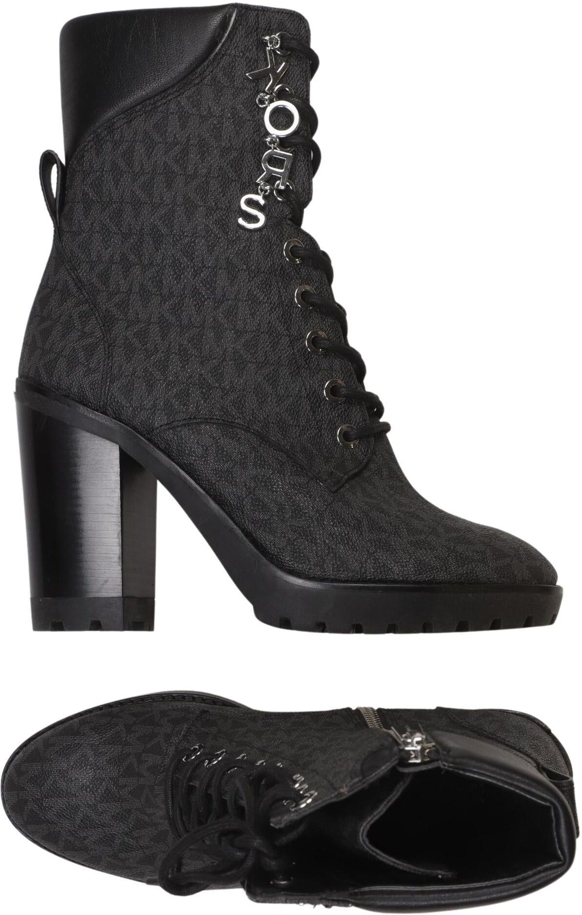 Michael Michael Kors Damen Stiefel, Schwarz, Gr. EU 40 (US 8.5), Kunstleder / Leder - Second Hand